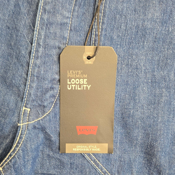 Levi's Loose Utility Straight Leg Workwear Style Medium Wash Baggy Jeans Size 32 - Picture 5 of 14